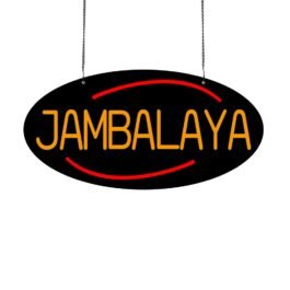 LED Jambalaya Neon Sign, 24″x12″