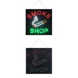 LED Smoke Shop Sign, 16″x16″