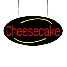 LED Cheesecake Neon Sign, 20″x10″