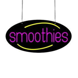 LED Smoothies Neon Sign, 20″x10″