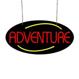 LED Adventure Neon Sign, 20″x10″