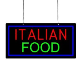 LED Italian Food Neon Sign, 20″x10″