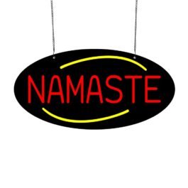 LED Namaste Neon Sign, 20″x10″