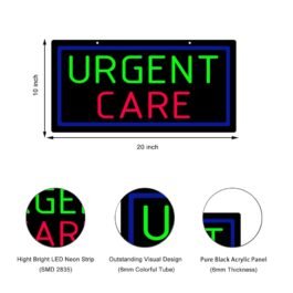 LED Urgent Care Neon Sign, 20″x10″