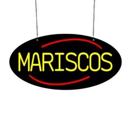 LED Mariscos Neon Sign, 20″x10″