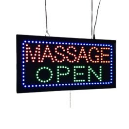 LED Massage Open Sign, 24″x12″