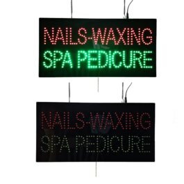 LED Nails Waxing SPA Pedicure Sign, 24″x12″