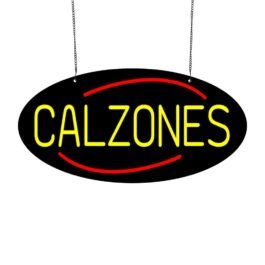 LED Calzones Neon Sign, 20″x10″