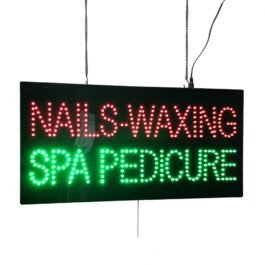 LED Nails Waxing SPA Pedicure Sign, 24″x12″