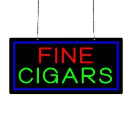 LED Fine Cigars Neon Sign, 20″x10″