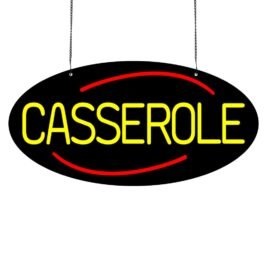 LED Casserole Neon Sign, 24″x12″