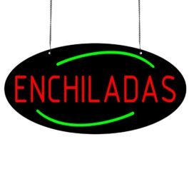 LED Enchiladas Neon Sign, 24″x12″