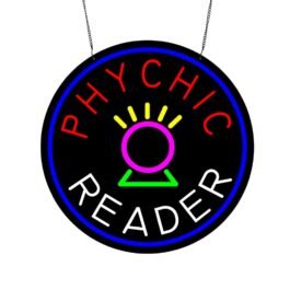 LED Phychic Reader Neon Sign, 16″x16″