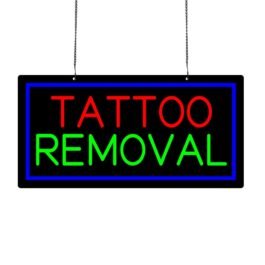 LED Tattoo Removal Neon Sign, 24″x12″