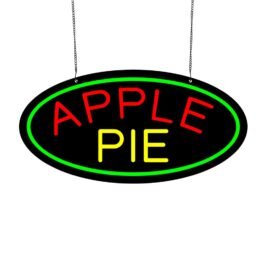 LED Apple Pie Neon Sign, 20″x10″