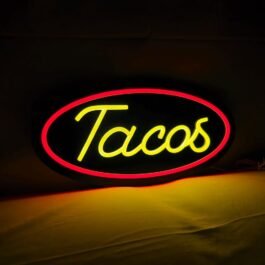 LED Tacos Neon Sign, 16″x8″