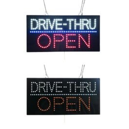 LED Drive-Thru Open Sign, 24″x12″