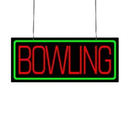 LED Bowling Neon Sign, 20″x8.3″
