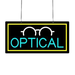 LED Optical Neon Sign, 20”x10”