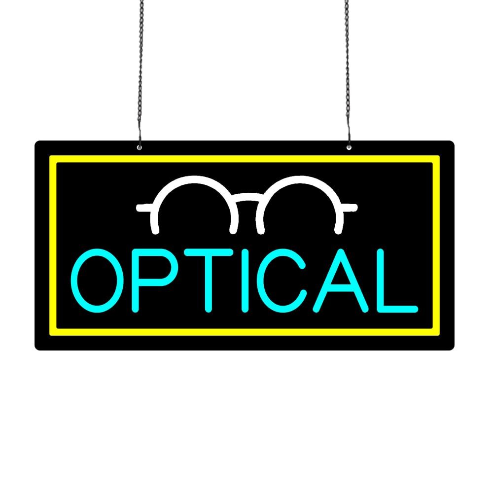 LED Optical Neon Sign, 20”x10”