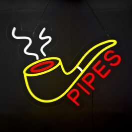 LED Pipes Neon Sign, 16″x16″