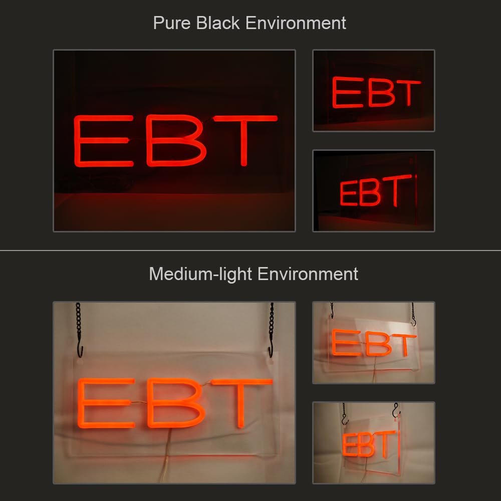 LED EBT Neon Sign, 12"x6" - Image 3