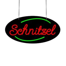 LED Schnitzel Neon Sign, 20″x10″