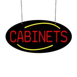 LED Cabinets Neon Sign, 20″x10″