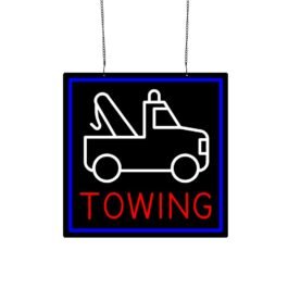 LED Towing Neon Sign, 16″x16″