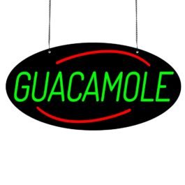 LED Guacamole Neon Sign, 24″x12″