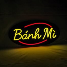 LED Banh Mi Neon Sign, 20″x10″
