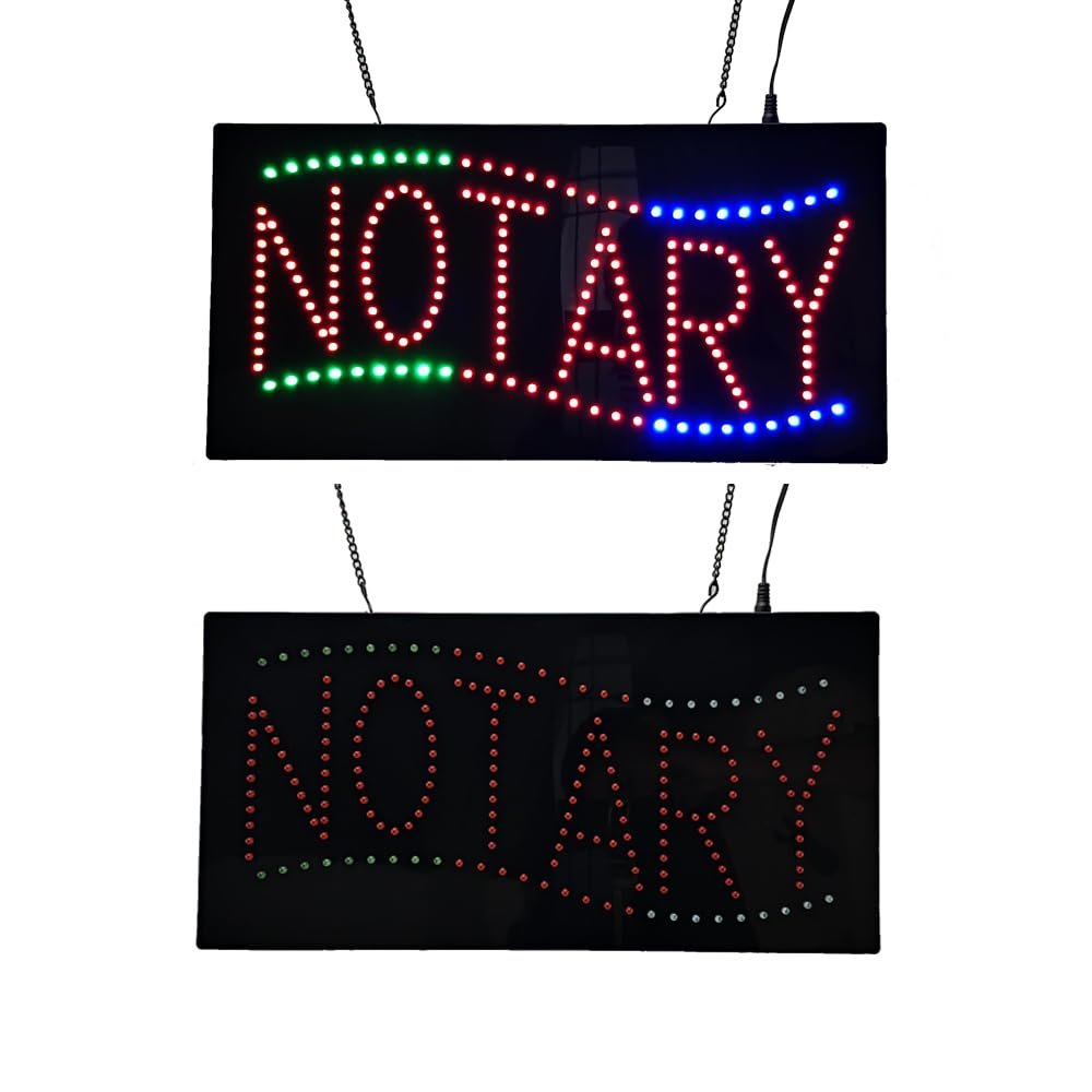 LED Notary Dot Sign, 19"x9.5" - Image 3