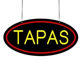 LED Tapas Neon Sign, 16″x8″
