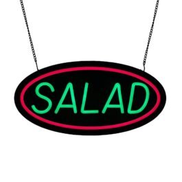 LED Salad Neon Sign, 16″x8″