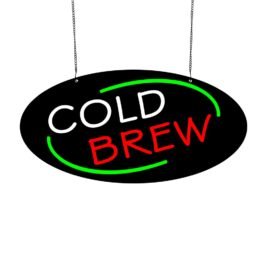 LED Cold Brew Neon Sign, 20″x10″