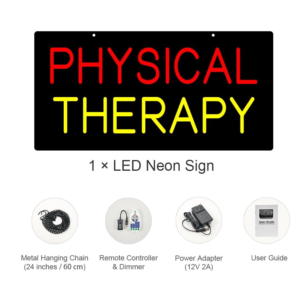 LED Physical Therapy Neon Sign, 24"x12" - Image 3