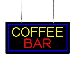 LED Coffee Bar Neon Sign, 20″x10″