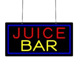 LED Juice Bar Neon Sign, 20″x10″