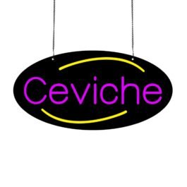LED Ceviche Neon Sign, 20″x10″