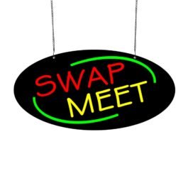 LED Swap Meet Neon Sign, 20″x10″