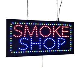 LED Smoke Shop Sign, 24″x12″