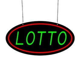 LED Lotto Neon Sign, 20″x10″
