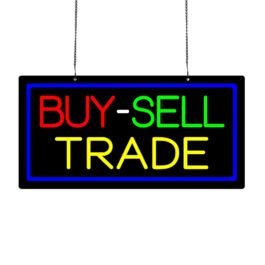 LED Buy-Sell Trade Neon Sign, 20″x10″