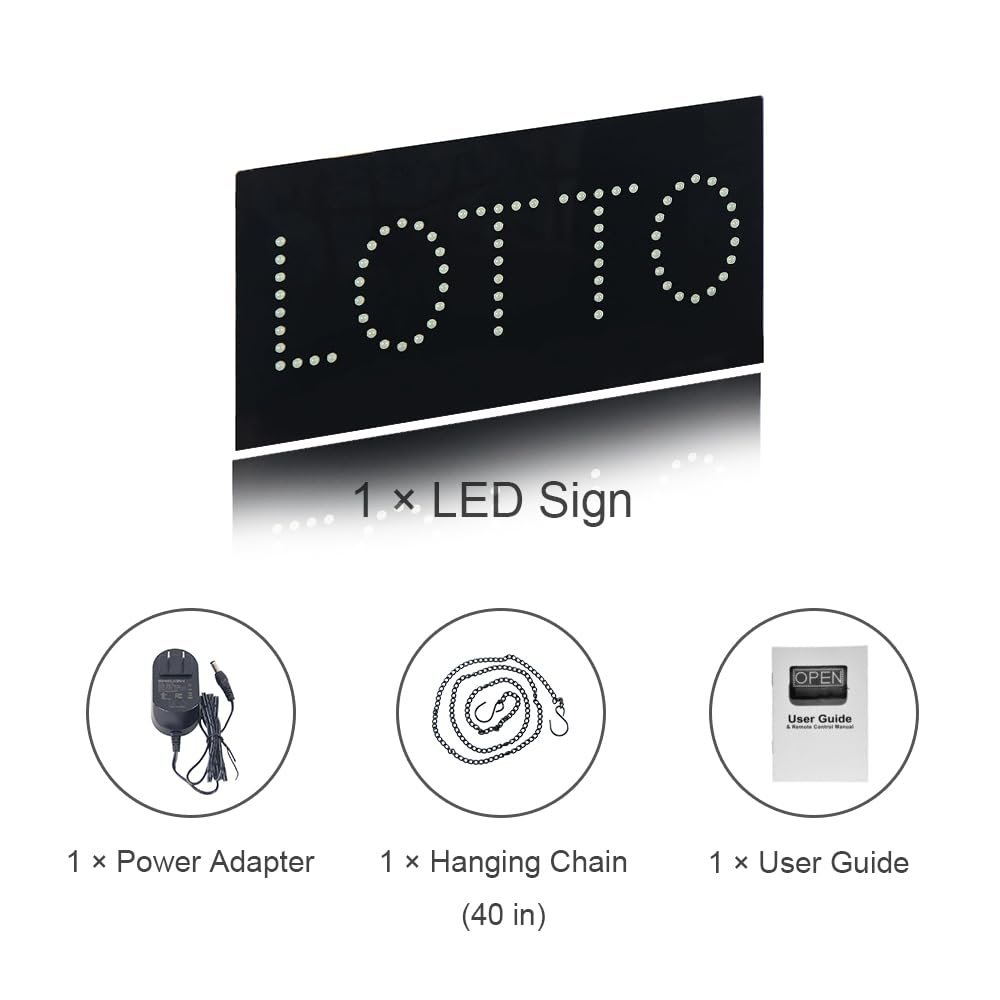 LED Lotto Dot Sign, 19"x9.5" - Image 6