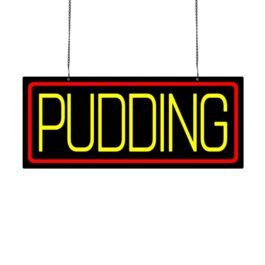 LED Puddings Neon Sign, 20″x8.3″