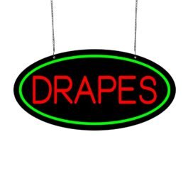 LED Drapes Neon Sign, 20″x10″