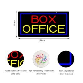 LED Box office Neon Sign, 20″x10″