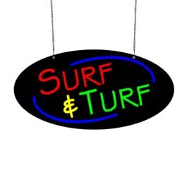 LED Surf Turf Neon Sign, 20″x10″