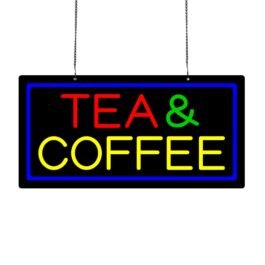 LED Tea&Coffee Neon Sign, 20″x10″