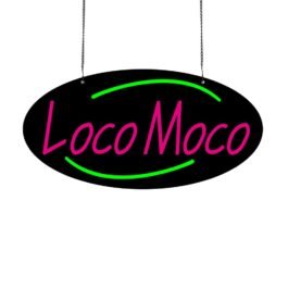 LED Loco Moco Neon Sign, 24″x12″